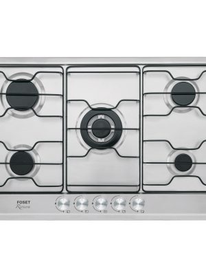 45507 - Parrilla gas empotrable 75cm, 5 quem, inox, esmalte, Foset