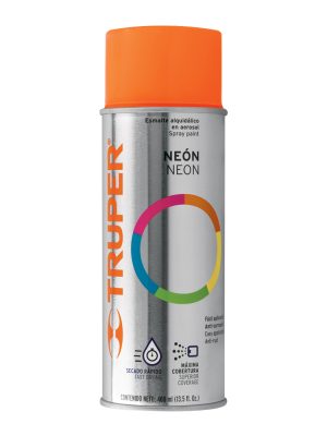 102849 - Pintura en aerosol, naranja neón, bote tradicional, 400 ml