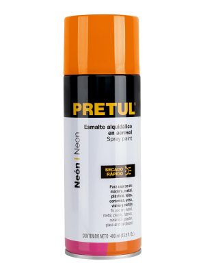 27005 - Pintura en aerosol, naranja neón, 400ml,Pretul
