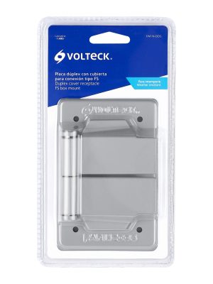 PAFIN-DOSE1.jpg 46433 - Placa tipo FS, con cubierta, doble, sobreponer, Volteck