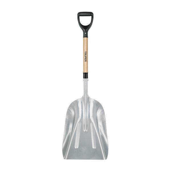 17232 - Pala sanitaria cabeza #15 de aluminio, puño 'Y', mango 27'