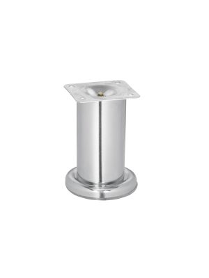 49304 - Pata para sofa y mueble, cromo, 100 mm altura, HERMEX