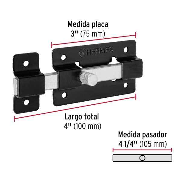 PAN-36FC2.jpg 47929 - Pasador de barra plana 3', negro, HERMEX