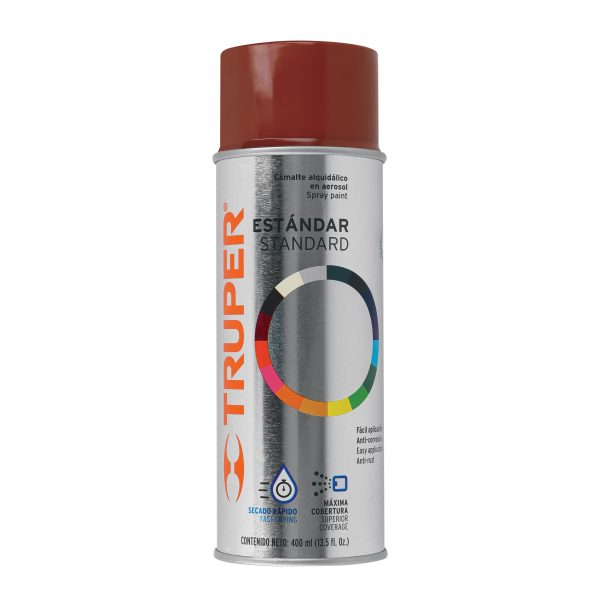 102837 - Pintura en aerosol, rojo primario, bote tradicional, 400 ml