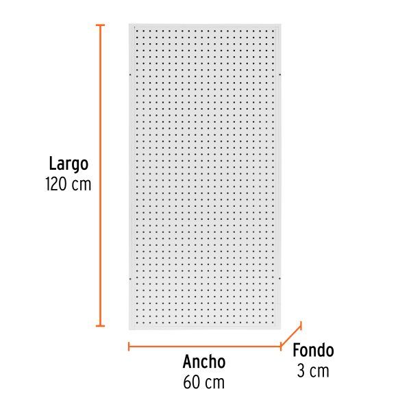 55337 - Panel perfocel 60 x 120 cm, Truper