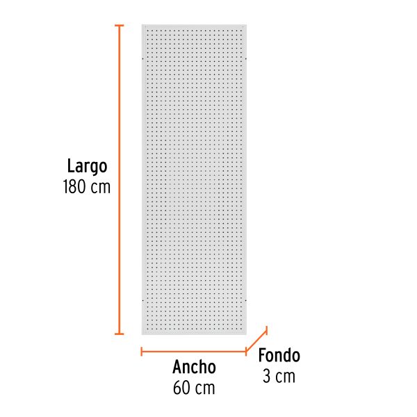 55338 - Panel perfocel 60 x 180 cm, Truper