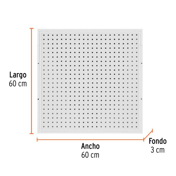 59988 - Panel perfocel 60 x 60 cm TRUPER