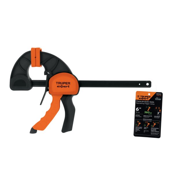 100142 - Prensa de ajuste rápido 6' uso rudo, cuerpo nylon, Expert
