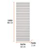 55156 - Panel ranurado 60 x 180 cm, Truper