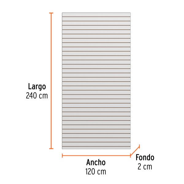 59993 - Panel ranurado 120 x 240 cm TRUPER