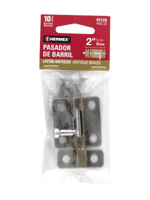 PAS-22E1.jpg 45728 - Pasador de barril de acero latón antiguo 2', HERMEX