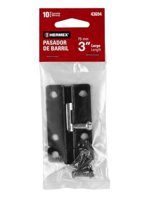 PAS-36E1.jpg 43694 - Pasador de barril 3' de acero acabado negro, HERMEX