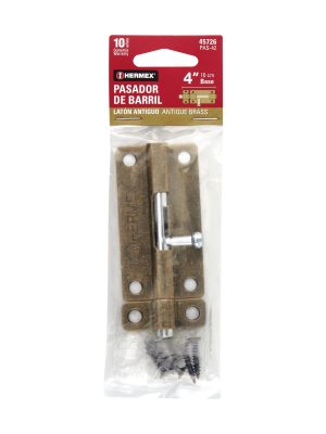 PAS-42E1.jpg 45726 - Pasador de barril de acero latón antiguo 4', HERMEX