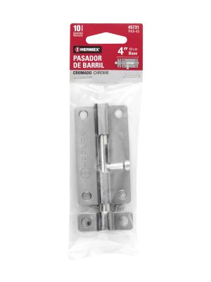 45731 - Pasador de barril de acero cromo 4', HERMEX