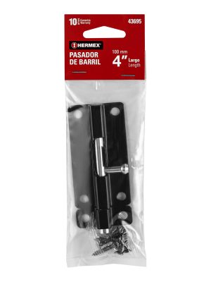 PAS-46E1.jpg 43695 - Pasador de barril 4' de acero acabado negro, HERMEX