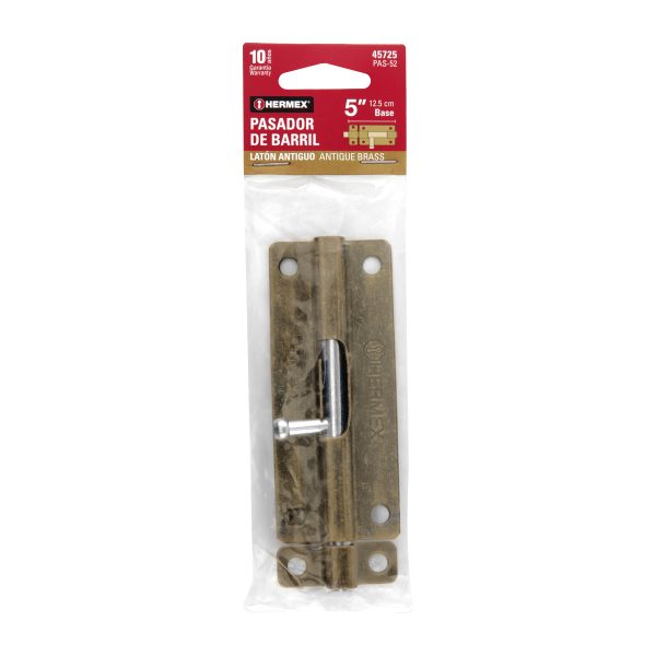 PAS-52E1.jpg 45725 - Pasador de barril de acero latón antiguo 5', HERMEX