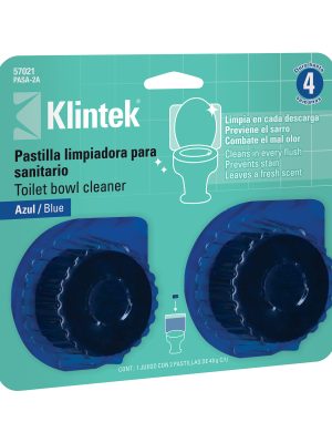 57021 - Blíster con 2 pastillas azules desinfectantes para tanque WC