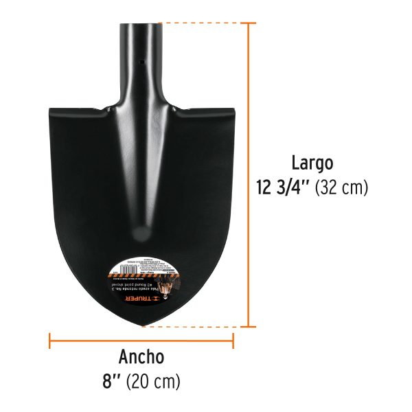 19665 - Pala azada redonda # 3, sin mango, TRUPER
