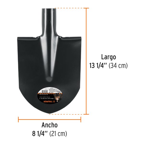 19666 - Pala azada redonda # 4, sin mango, TRUPER