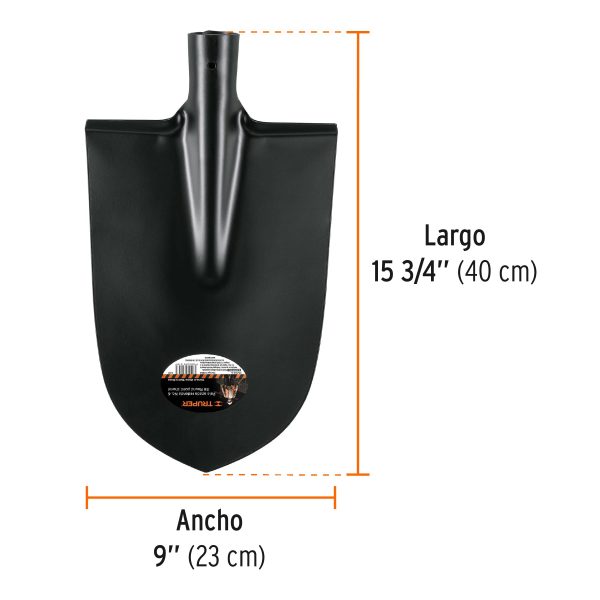 10263 - Pala azada redonda # 6, sin mango, TRUPER