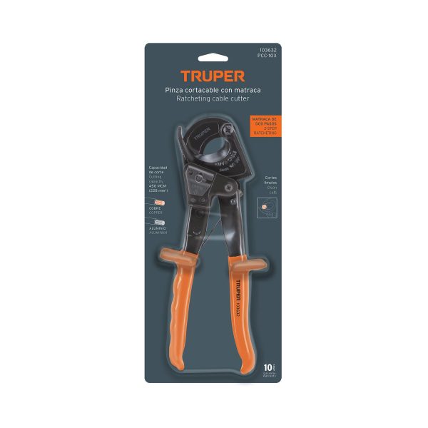 PCC-10XE1.jpg 103632 - Pinzas cortacable de trinquete 10', Truper Expert