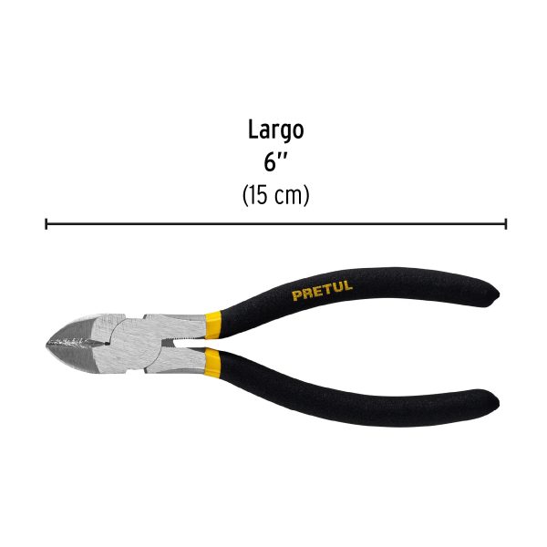 22636 - Pinza de corte diagonal 6' mango de PVC, Pretul