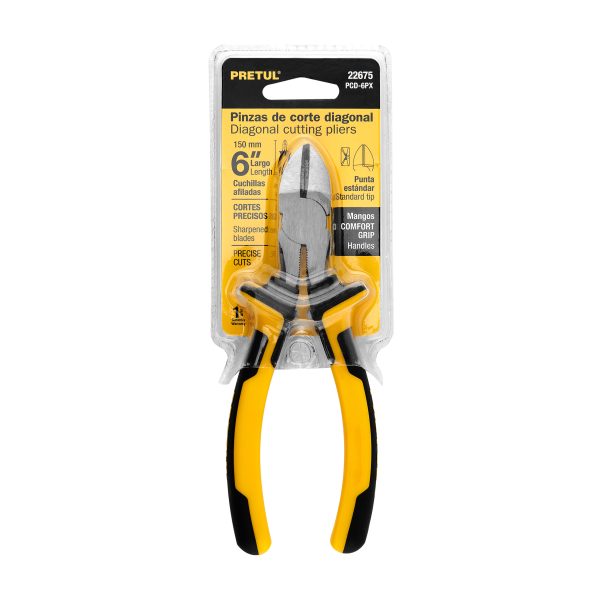22675 - Pinza de corte diagonal 6' mango Comfort Grip, Pretul