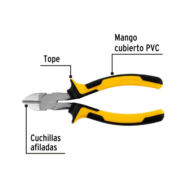22675 - Pinza de corte diagonal 6' mango Comfort Grip, Pretul