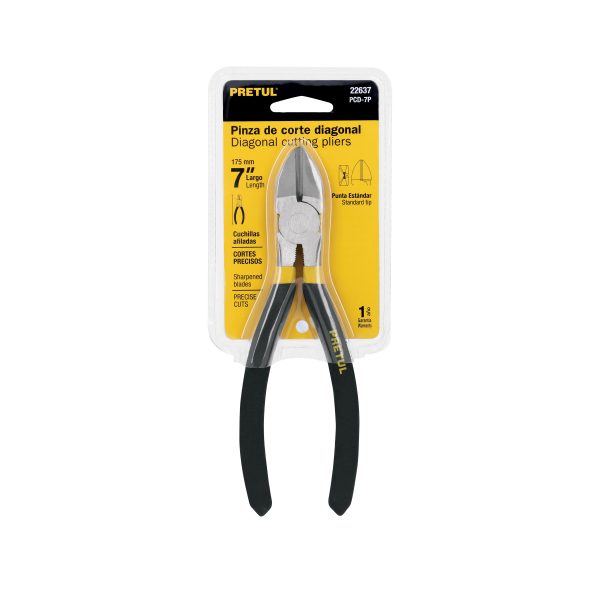 22637 - Pinza de corte diagonal 7' mango de PVC, Pretul