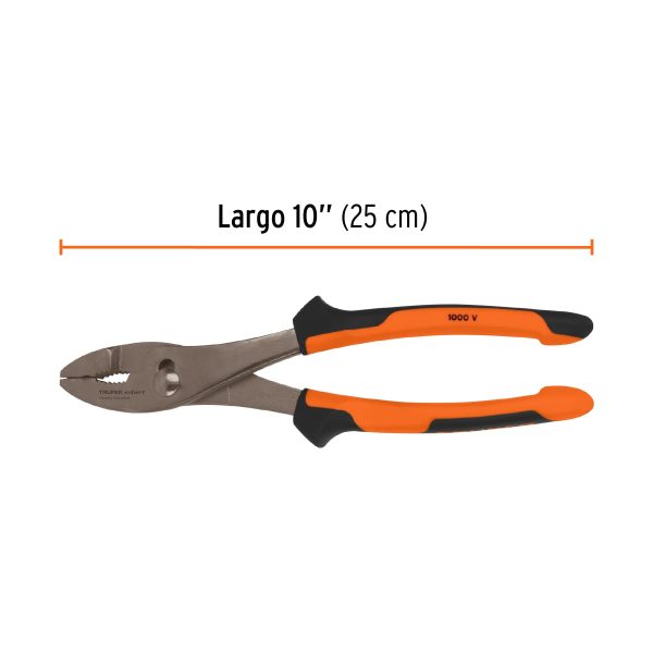 13066 - Pinzas de chofer 10' mango Comfort Grip, Truper Expert