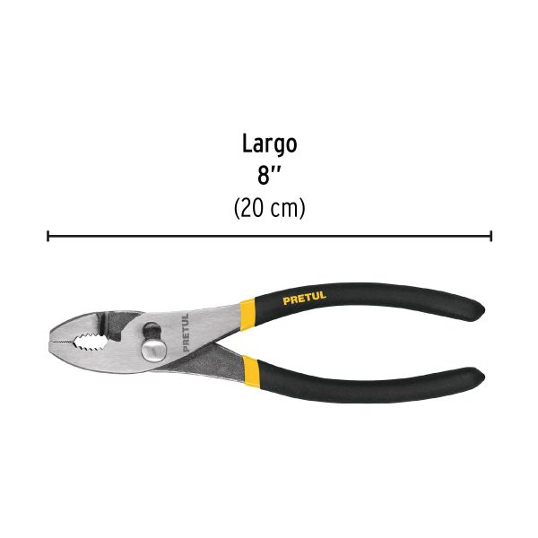 22709 - Pinza de chofer 8' mango de vinil, a granel, Pretul