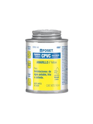 49567 - Cemento p/CPVC, amarillo, toda presión, lata 145ml, FOSET