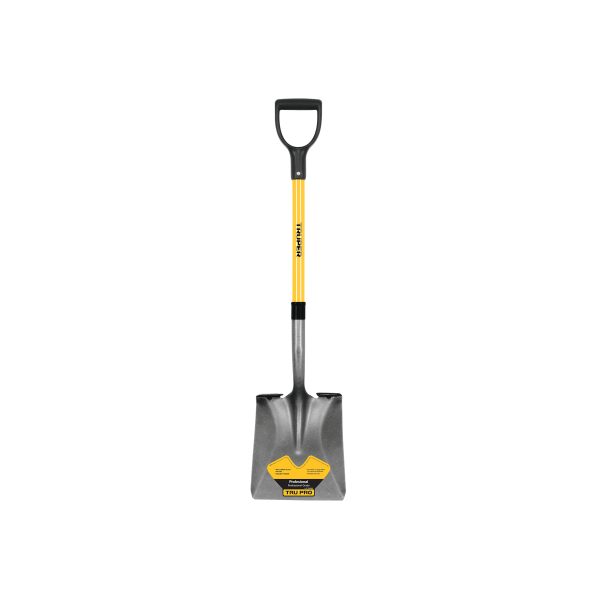 17151 - Truper, square point shovel, poly D fiberglass handle