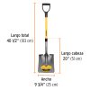 17151 - Truper, square point shovel, poly D fiberglass handle