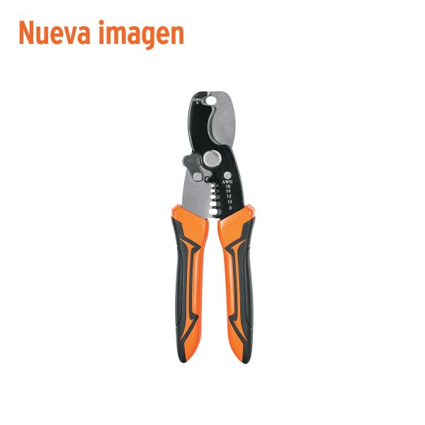 17378 - Pinza profesional 7' pela cables y corta cables, 14 a 8 AWG