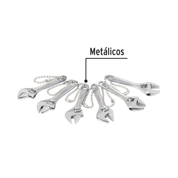 65005 - Pieza de llavero tipo perico en pecera con 50 piezas, Pretul