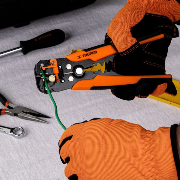 17360 - Pinza 8' pela cables automática, 22 a 10 AWG, TRUPER