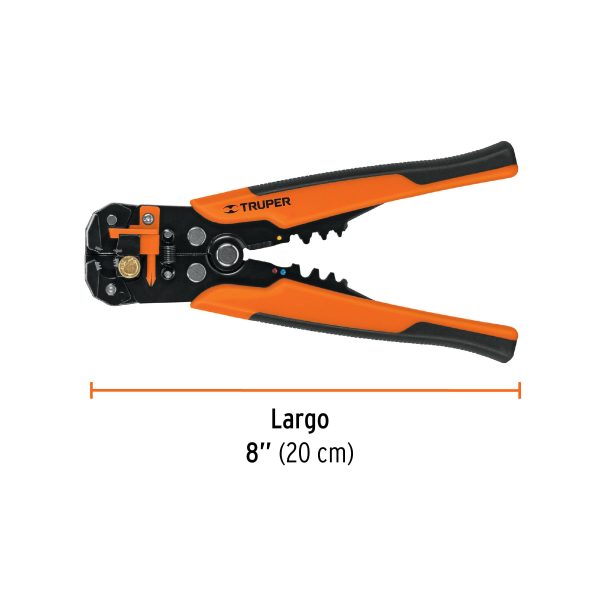 17360 - Pinza 8' pela cables automática, 22 a 10 AWG, TRUPER