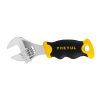 28218 - Llave ajustable (perico corto) 5' cromada con grip, Pretul