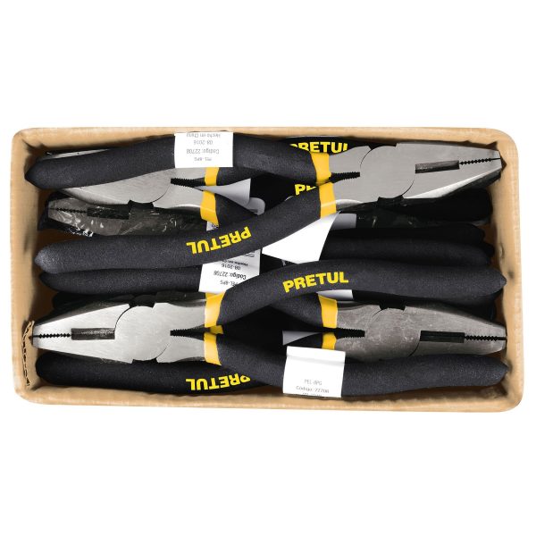 22708 - Pinza para electricista 8' mango de vinil, a granel, Pretul