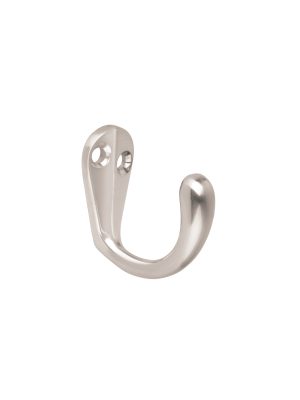 48353 - Gancho sencillo tipo perchero, níquel satinado, HERMEX