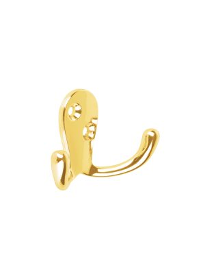 PEPU-21.jpg 48356 - Gancho doble tipo perchero, latón brillante, HERMEX