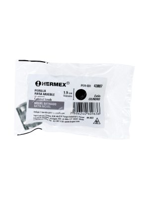 PER-031E1.jpg 43807 - Perilla metálica estilo 'Cilindro', níquel satinado, HERMEX