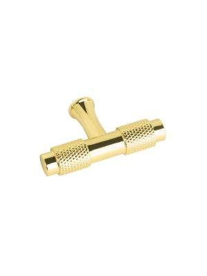 45832 - Perilla metálica estilo ' Segovia', latón brillante, HERMEX