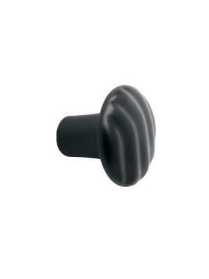 45833 - Perilla metálica estilo 'Toledo', acabado negro, HERMEX