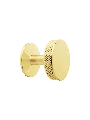 45823 - Perilla metálica estilo 'Oviedo', latón brillante, HERMEX