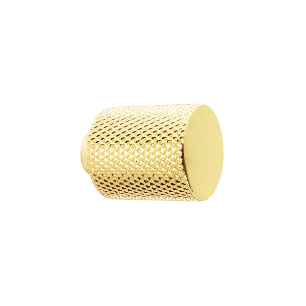 45826 - Perilla metálica estilo 'Cádiz', latón brillante, HERMEX