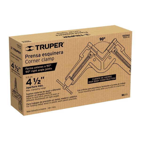 102544 - Prensa esquinera profesional 4-1/2', Truper