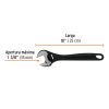 15502 - Llave ajustable (perico) 10' profesional pavonada, Expert