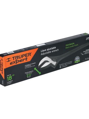 15498 - Llave ajustable (perico) 18' profesional pavonada, Expert